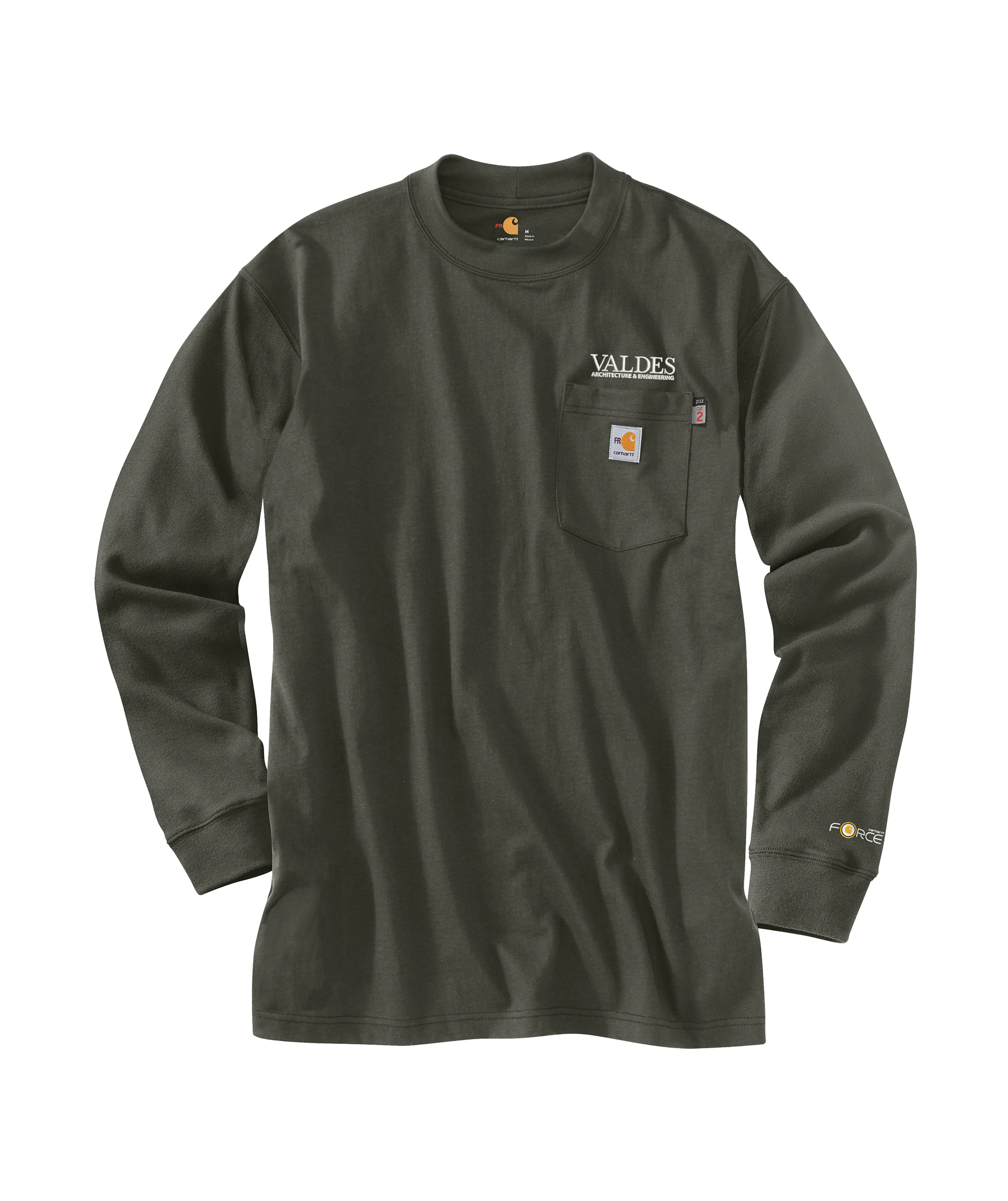 Carhartt Men's Flame Resistant Force Loose Fit Midweight Long-Sleeve Pocket T-Shirt - NFPA 2112