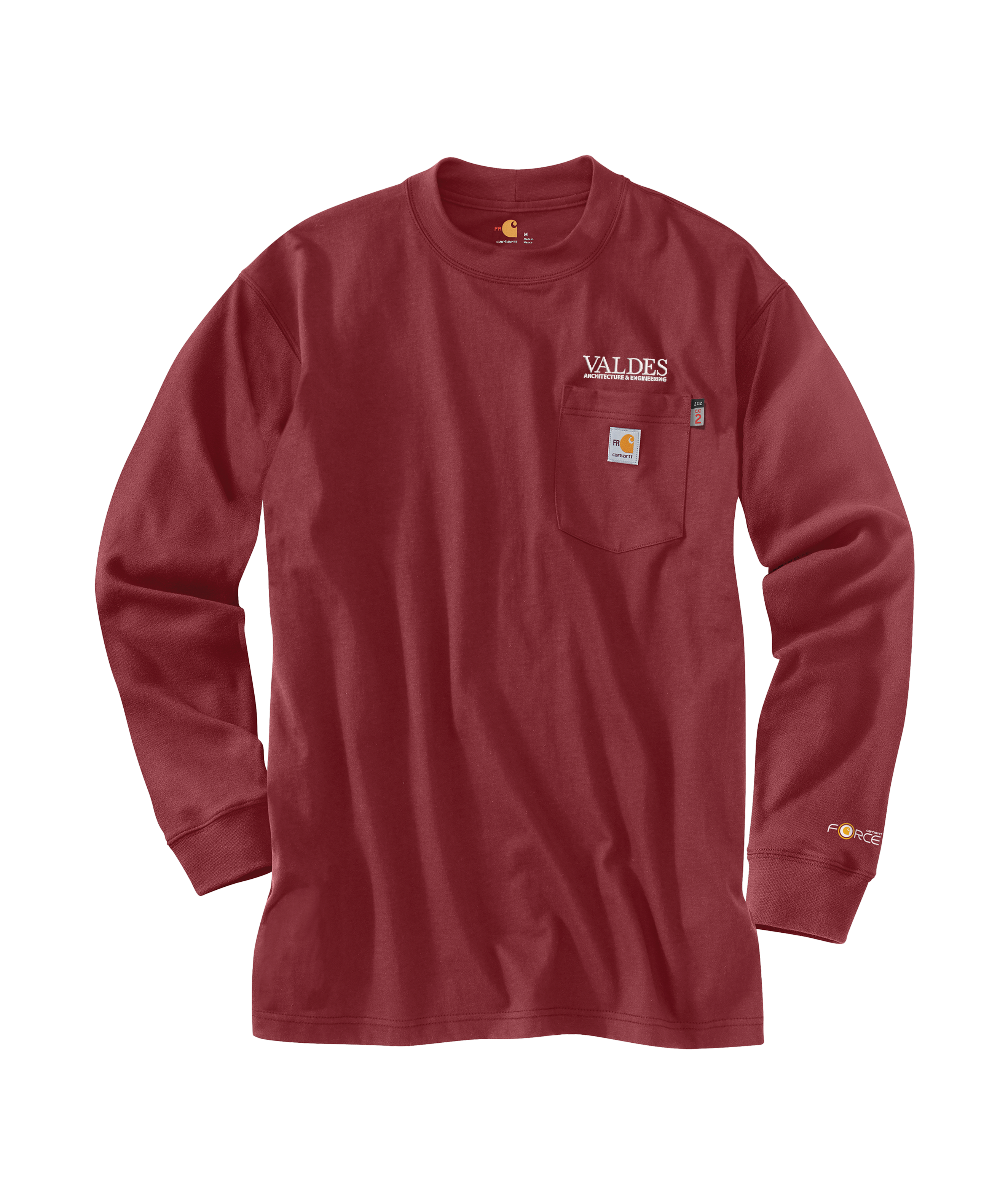 Carhartt Men's Flame Resistant Force Loose Fit Midweight Long-Sleeve Pocket T-Shirt - NFPA 2112