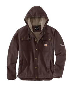 Carhartt Men's Relaxed Fit Washed Duck Sherpa-Lined Utility Jacket