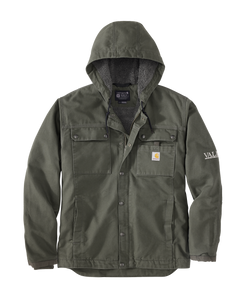 Carhartt Men's Relaxed Fit Washed Duck Sherpa-Lined Utility Jacket