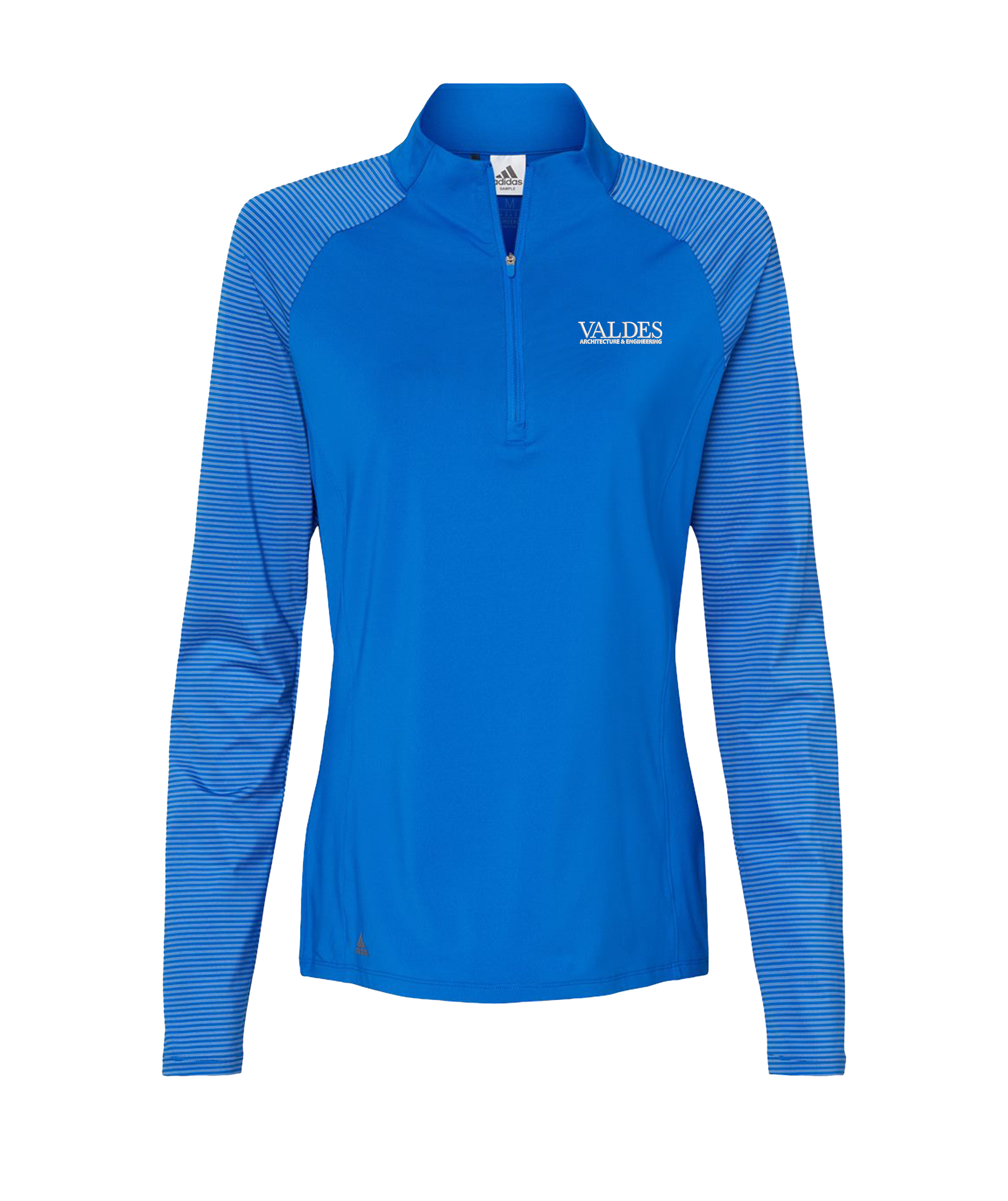 Adidas Women's Stripe Block Quarter-Zip Pullover