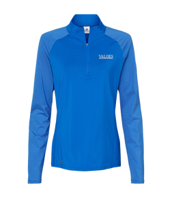 Adidas Women's Stripe Block Quarter-Zip Pullover