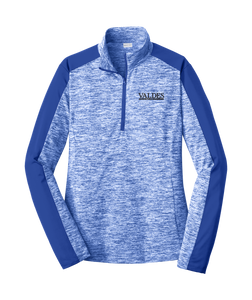 Sport-Tek® Ladies PosiCharge® Electric Heather Colorblock 1/4-Zip Pullover