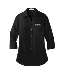 Port Authority® Ladies 3/4-Sleeve Carefree Poplin Shirt - New Employees