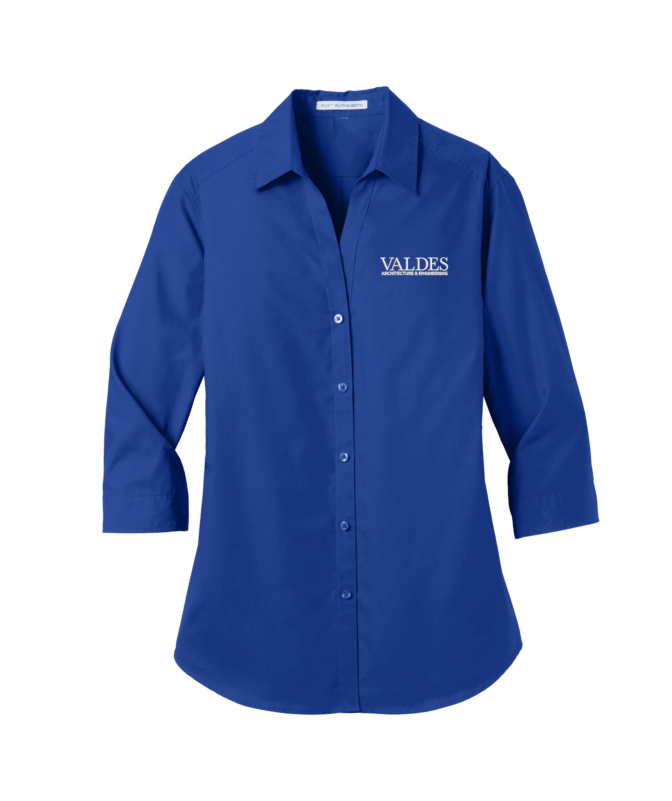 Port Authority® Ladies 3/4-Sleeve Carefree Poplin Shirt - New Employees