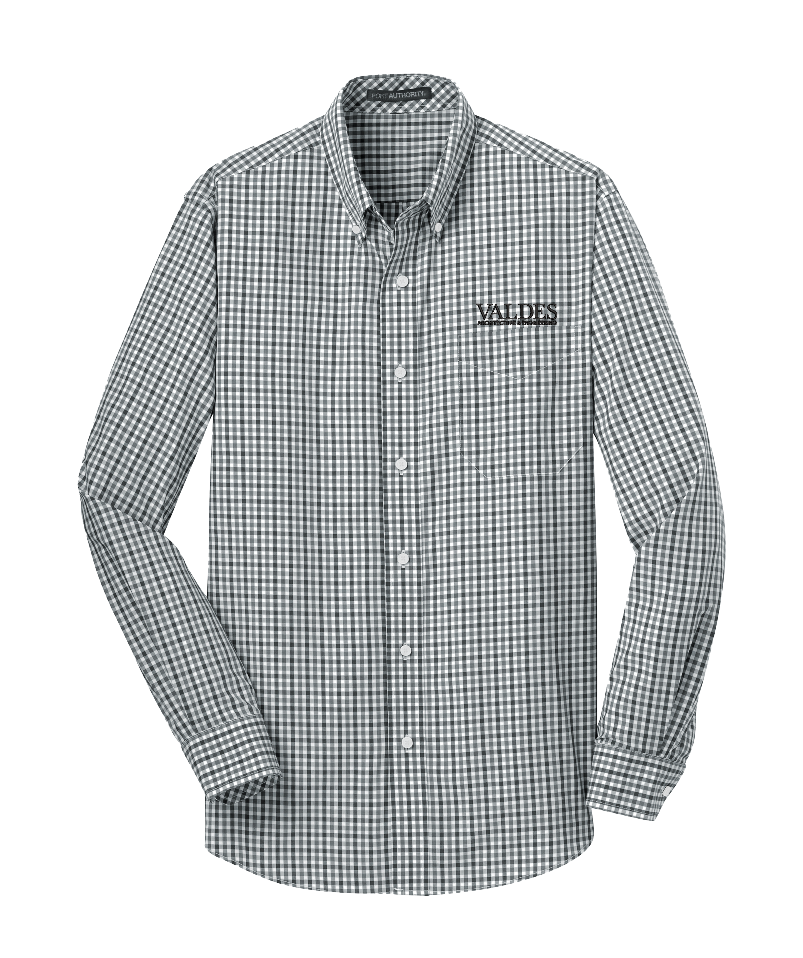 Port Authority® Long Sleeve Gingham Easy Care Shirt