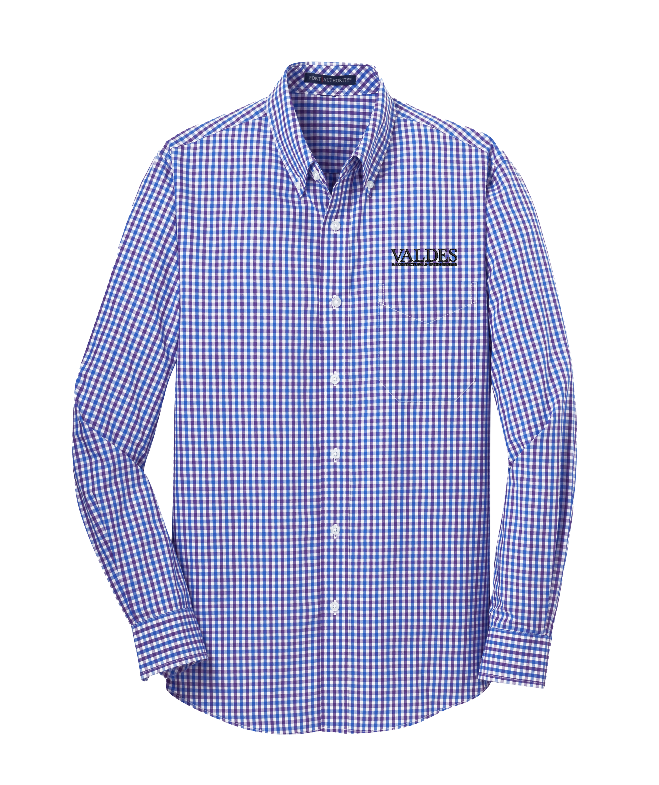 Port Authority® Long Sleeve Gingham Easy Care Shirt